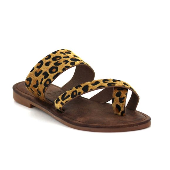 7 For All Mankind Shoes - Seven 7 Maldives Sandals Tiger Print Size 9